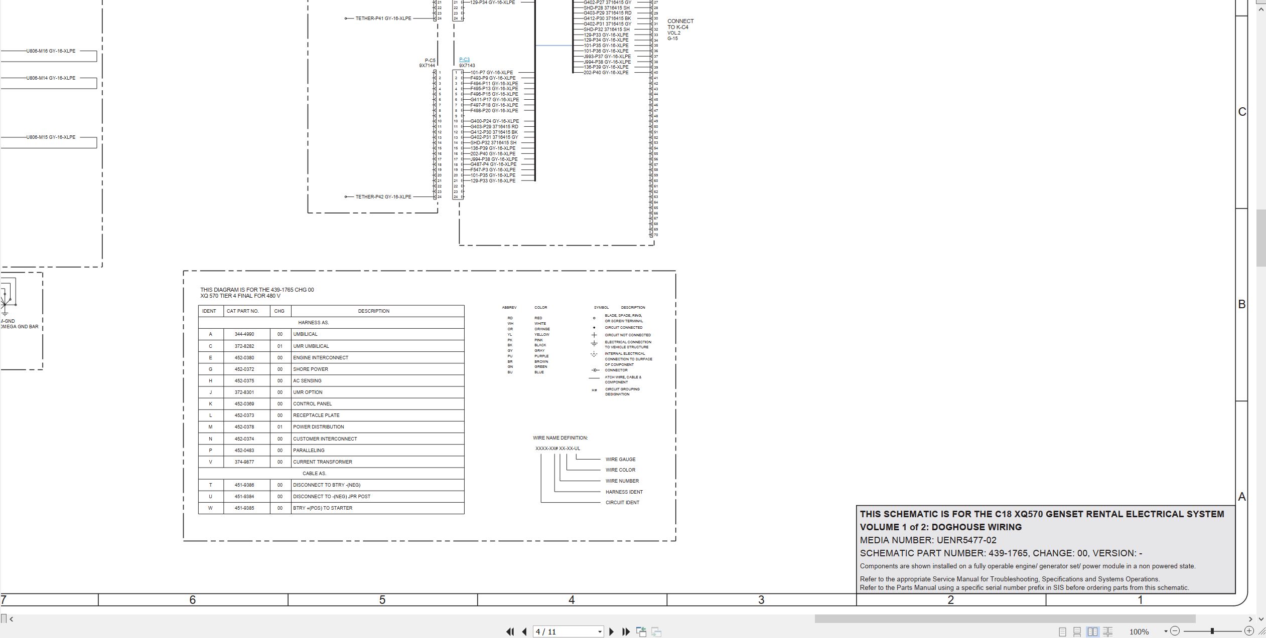 CAT Genset C18 XQ570 Electrical Schematic (2)