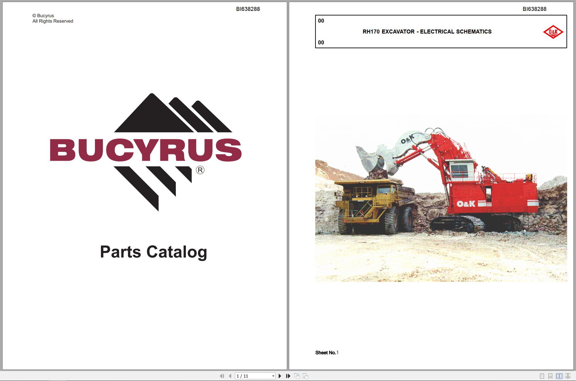 CAT Hydraulic Shovel RH170 Electrical Schematic DE EN (1)