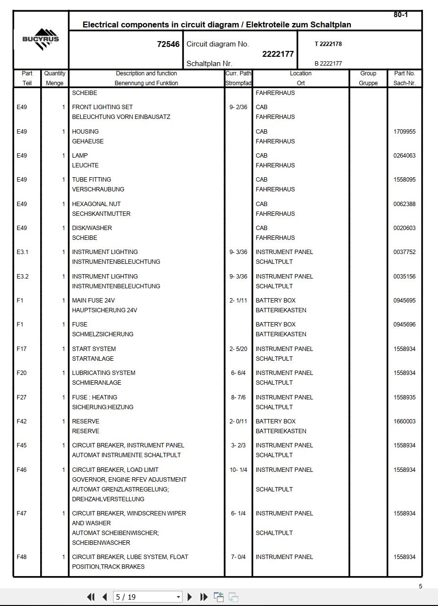 CAT Hydraulic Shovel RH30D Electrical Schematic DE EN (3)