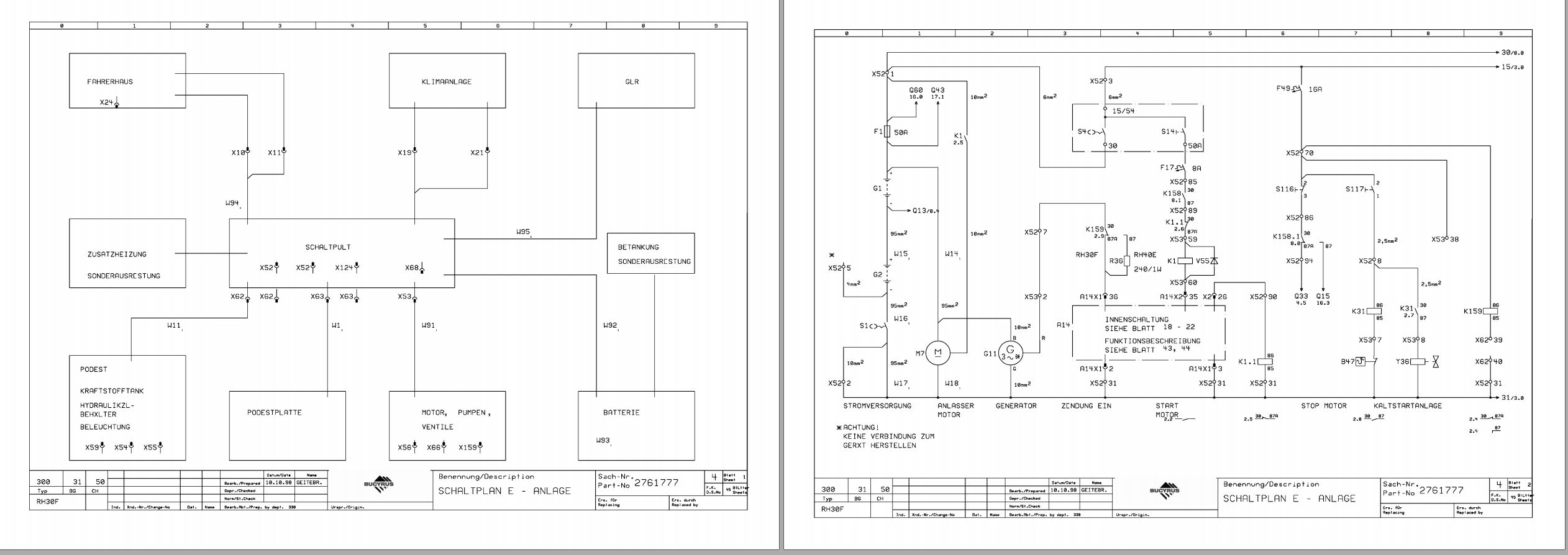 CAT Hydraulic Shovel RH30F Electrical Schematic EN DE (3)