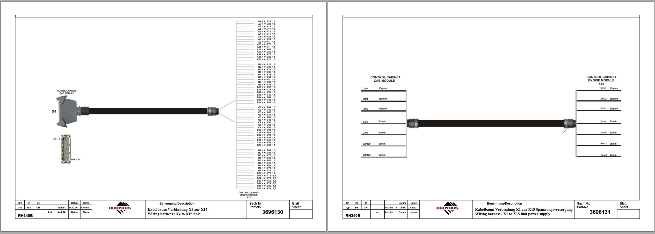 CAT Hydraulic Shovel RH340B Electrical Schematic DE ES EN (3)