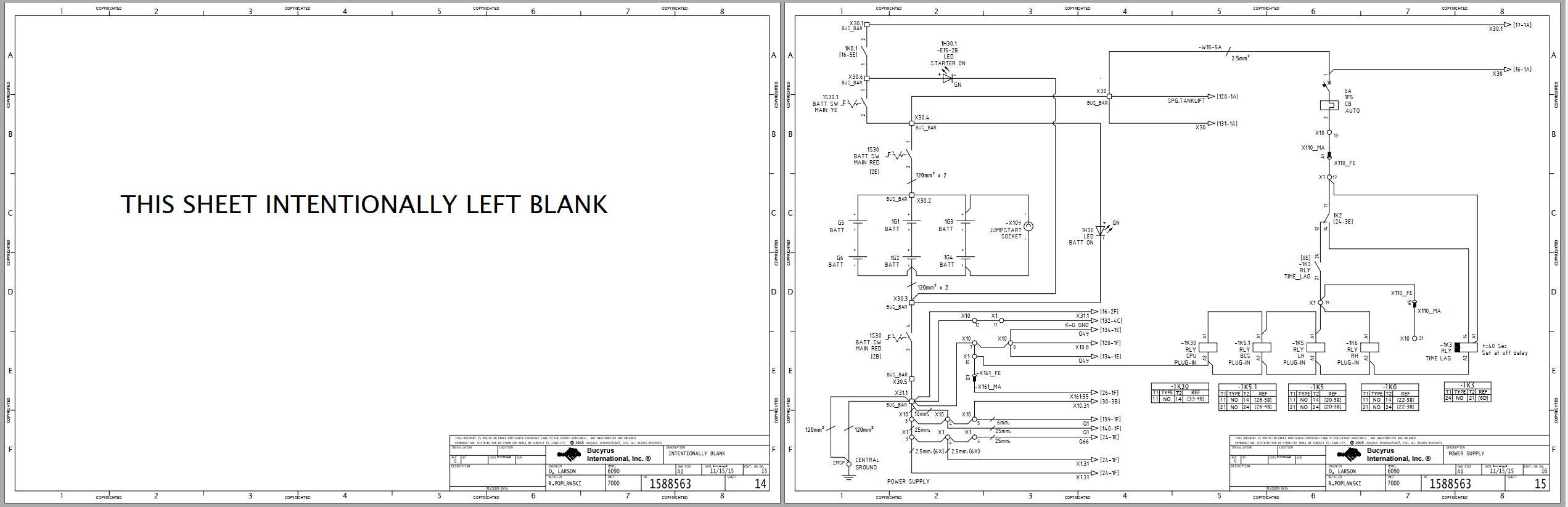 CAT Hydraulic Shovel RH400 Electrical Schematic EN DE (2)