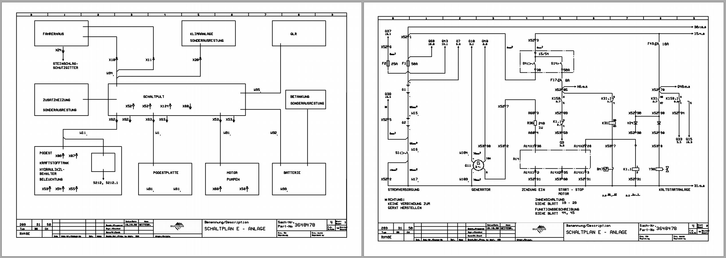 CAT Hydraulic Shovel RH40D Electrical Schematic EN DE (3)
