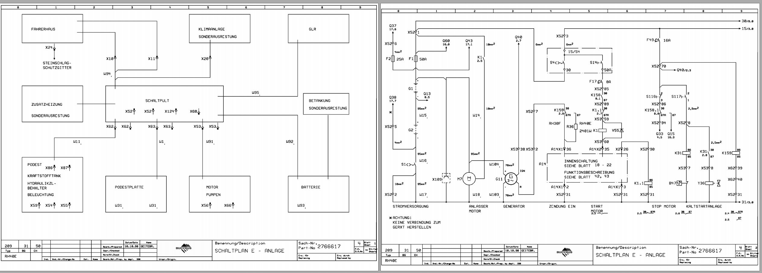 CAT Hydraulic Shovel RH40E Electrical Schematic DE EN (3)