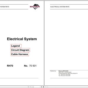 CAT Hydraulic Shovel RH70 Electrical Schematic DE ES FR (1)