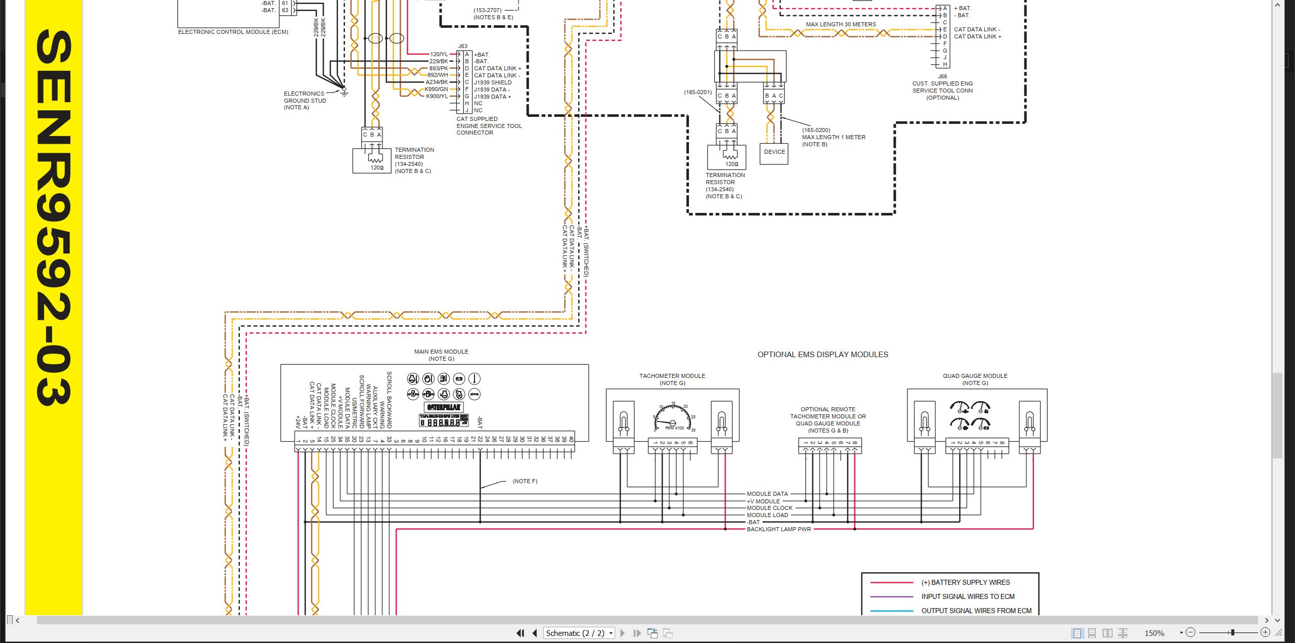 CAT Industrial Engine C 9 Electrical Schematic SENR9592 03 2002 (2)