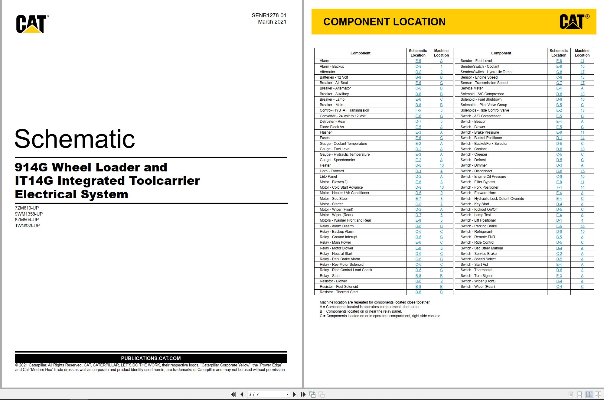 CAT Integrated Toolcarrier IT14G Electrical Hydraulic Schematic (1)