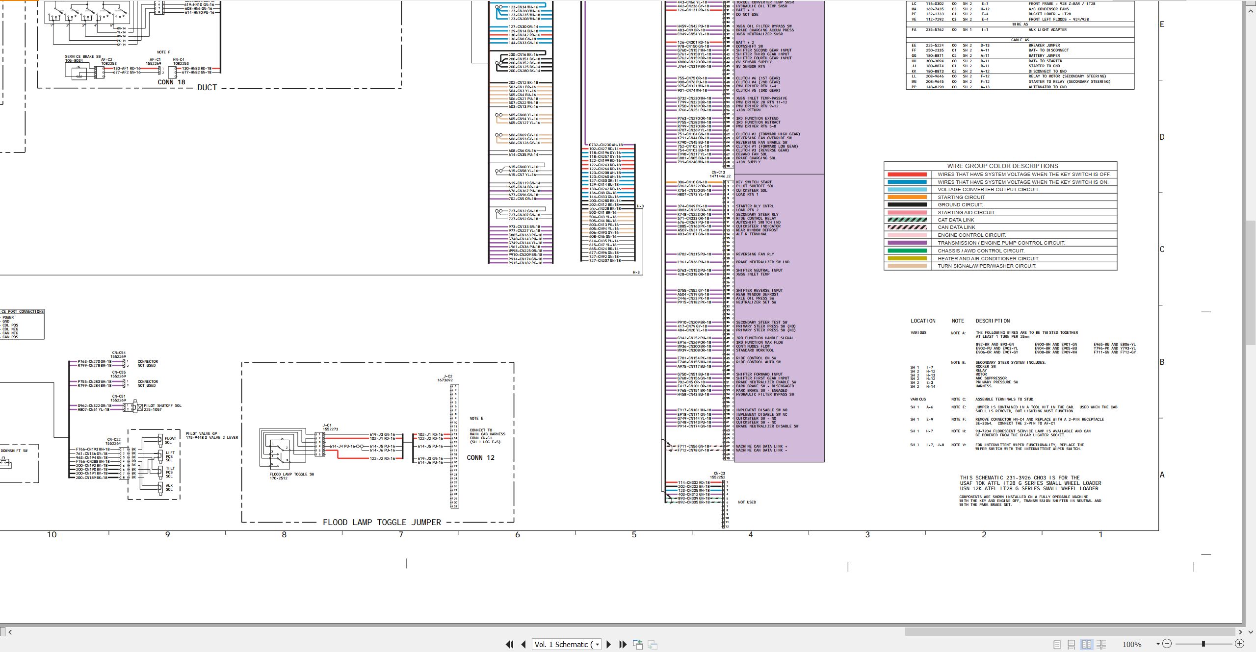 CAT Integrated Toolcarrier IT28G 10K Electrical Schematic KENR6312 01 2007 (2)