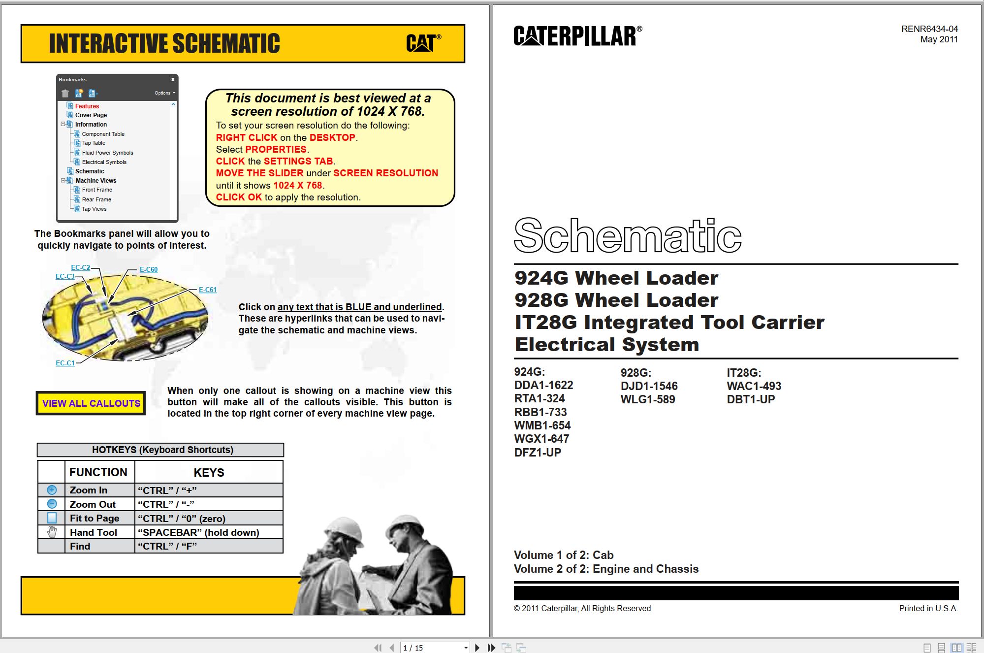 CAT Integrated Toolcarrier IT28G Electrical Hydraulic Schematic (1)