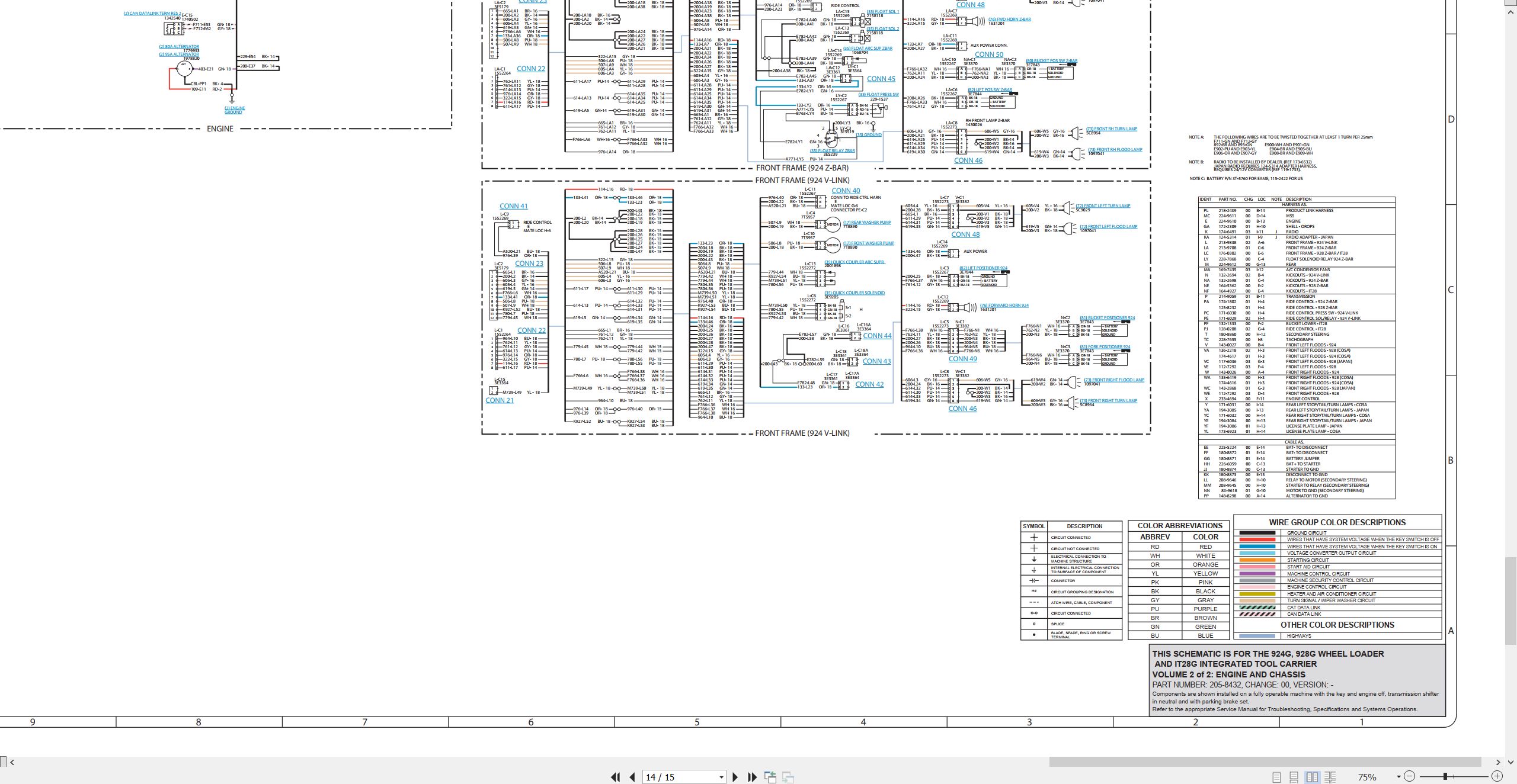 CAT Integrated Toolcarrier IT28G Electrical Hydraulic Schematic (2)