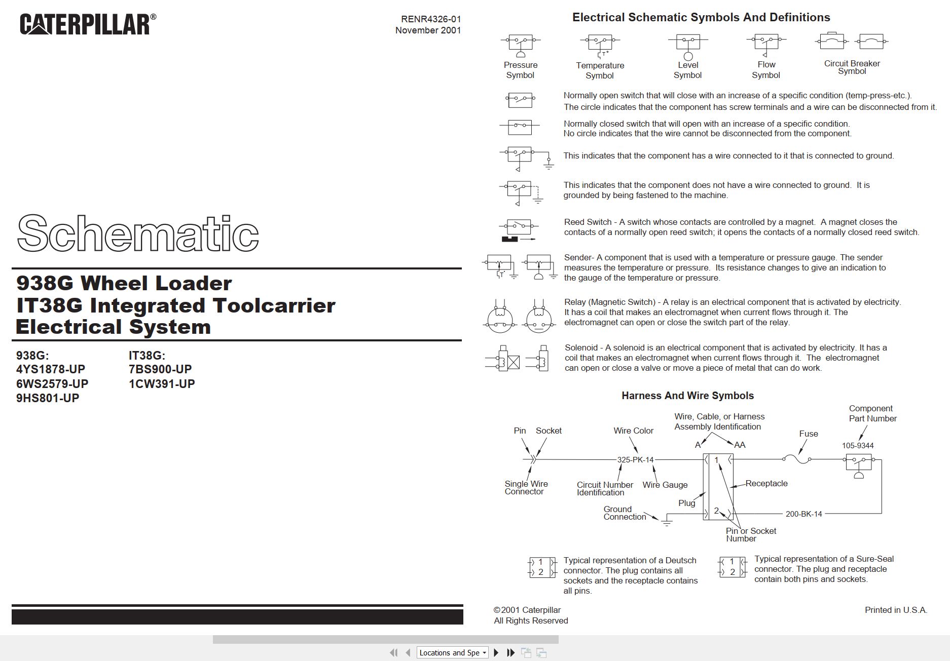 CAT Integrated Toolcarrier IT38G Electrical Hydraulic Schematic (1)