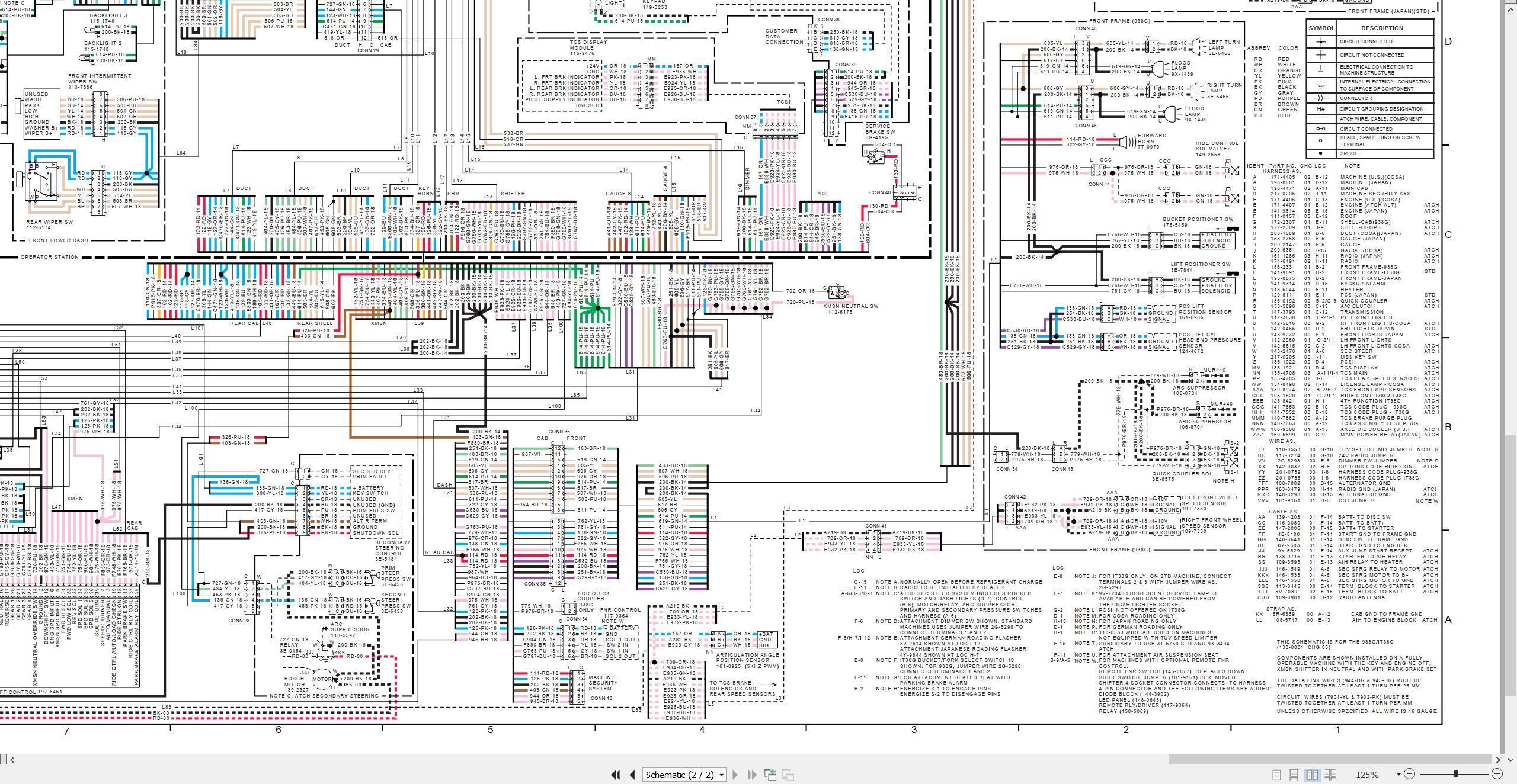 CAT Integrated Toolcarrier IT38G Electrical Hydraulic Schematic (2)