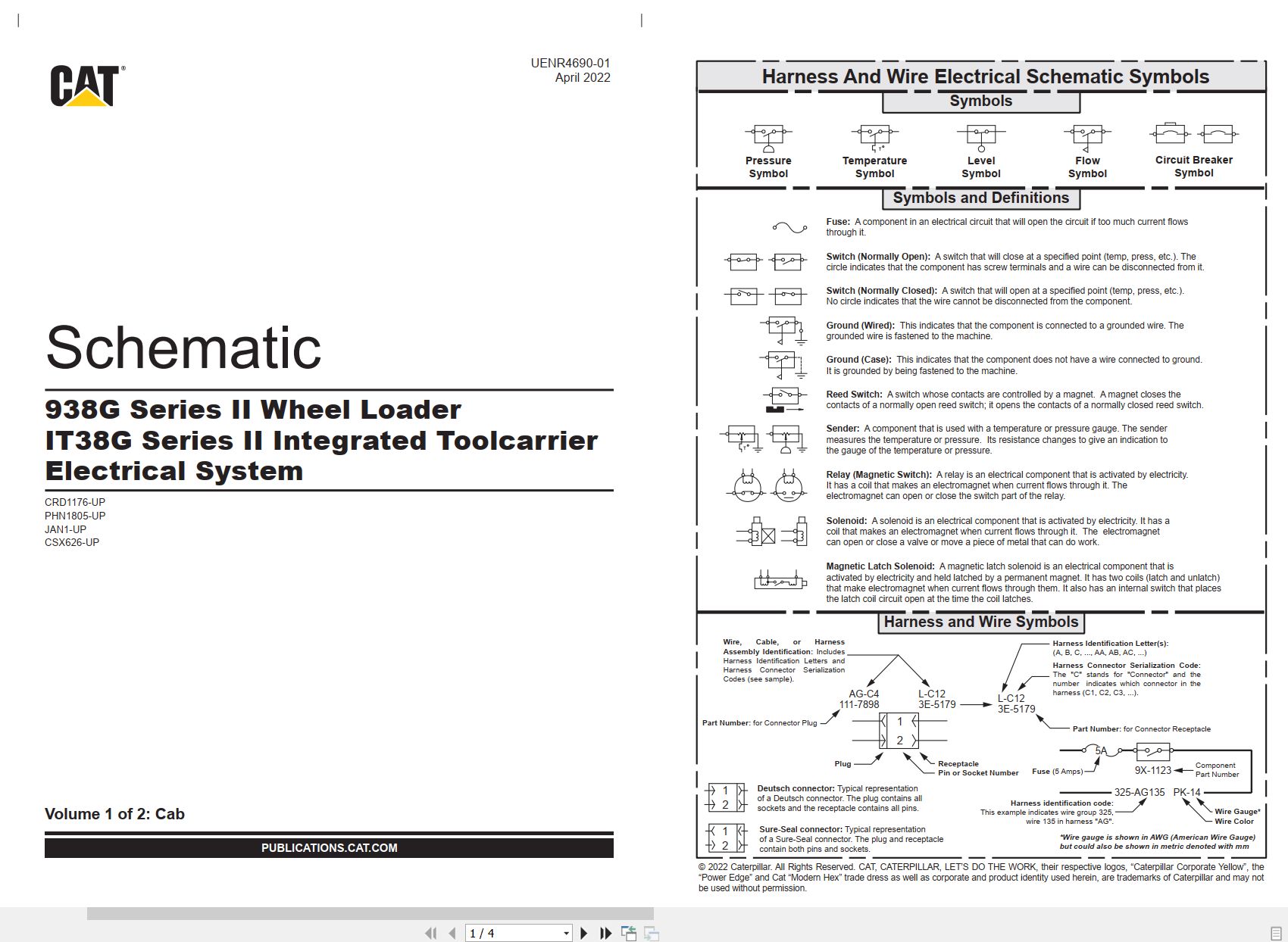 CAT Integrated Toolcarrier IT38G Series II Electrical Schematic (1)