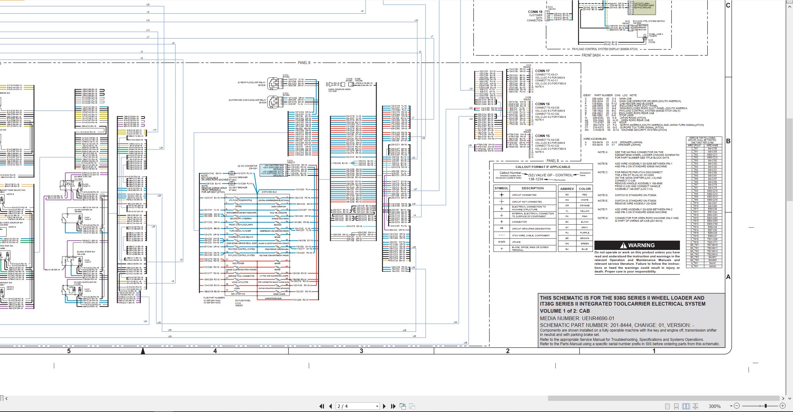 CAT Integrated Toolcarrier IT38G Series II Electrical Schematic (2)
