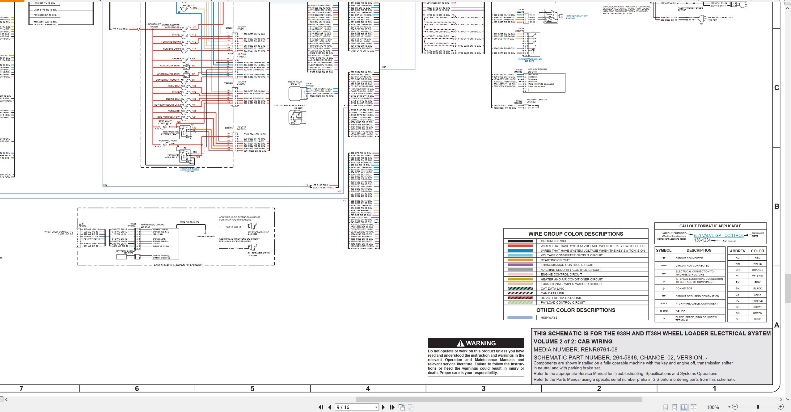 CAT Integrated Toolcarrier IT38H Electrical Hydraulic Schematic (2)
