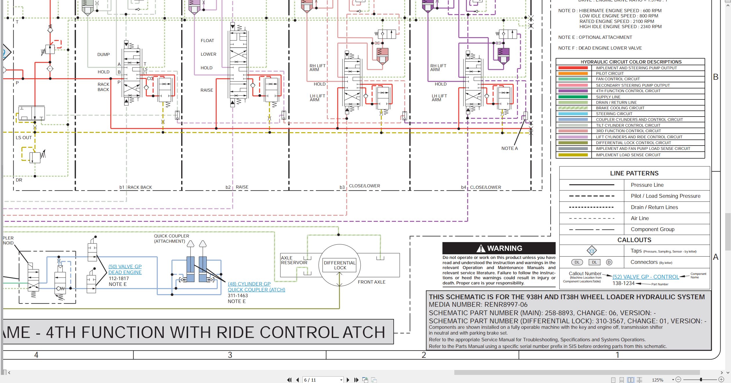 CAT Integrated Toolcarrier IT38H Electrical Hydraulic Schematic (3)