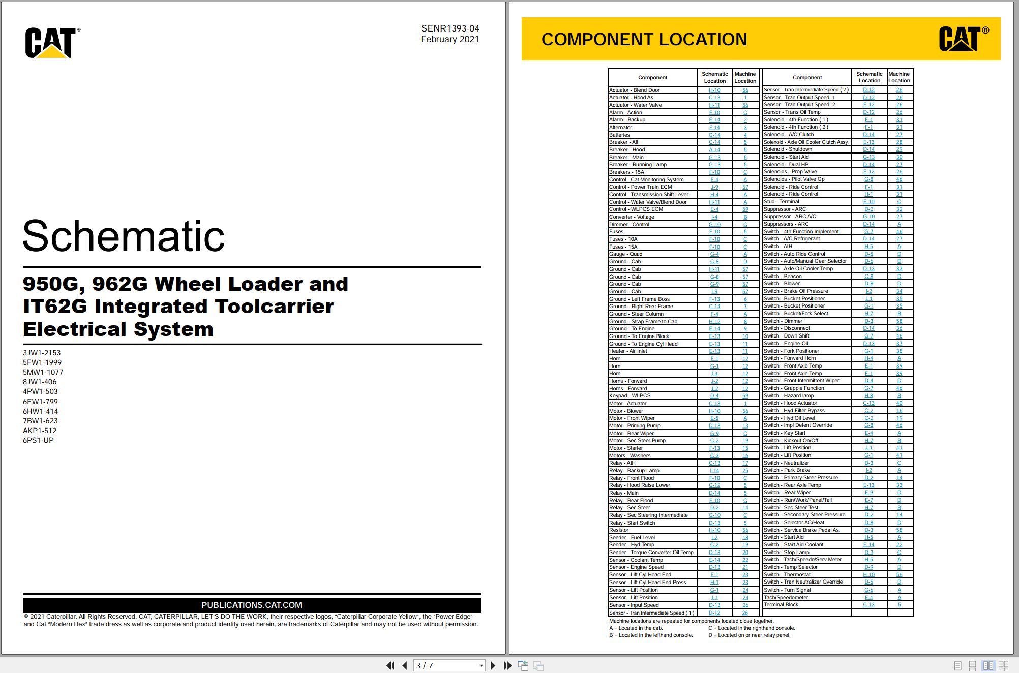 CAT Integrated Toolcarrier IT62G Electrical Schematic (1)