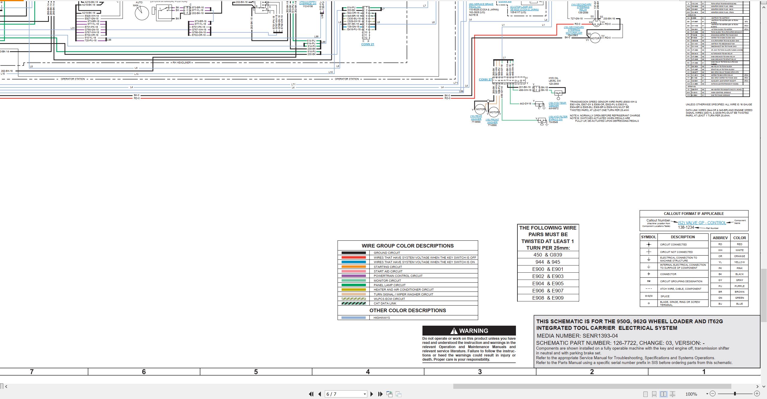 CAT Integrated Toolcarrier IT62G Electrical Schematic (2)