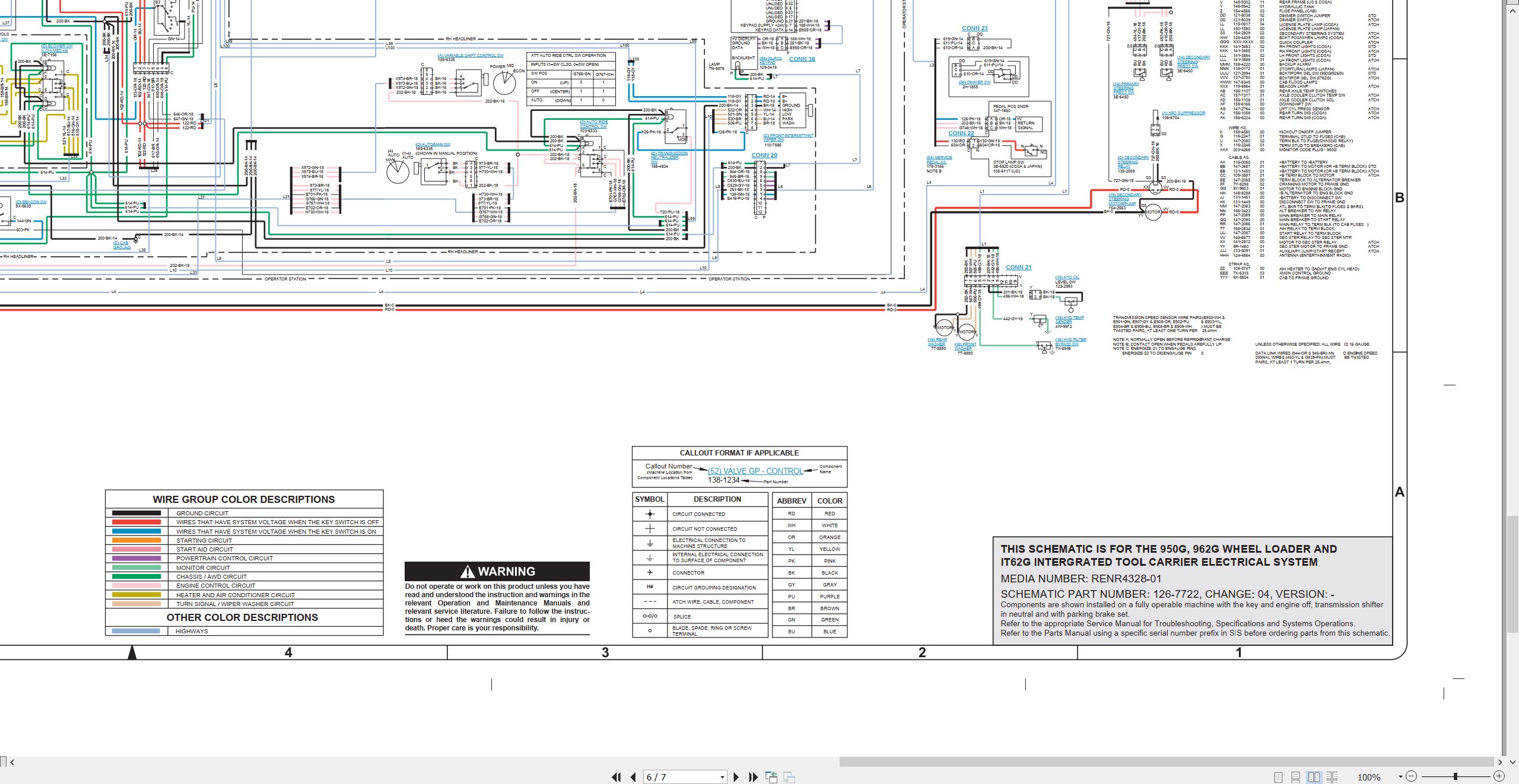 CAT Integrated Toolcarrier IT62G Electrical Schematic (3)