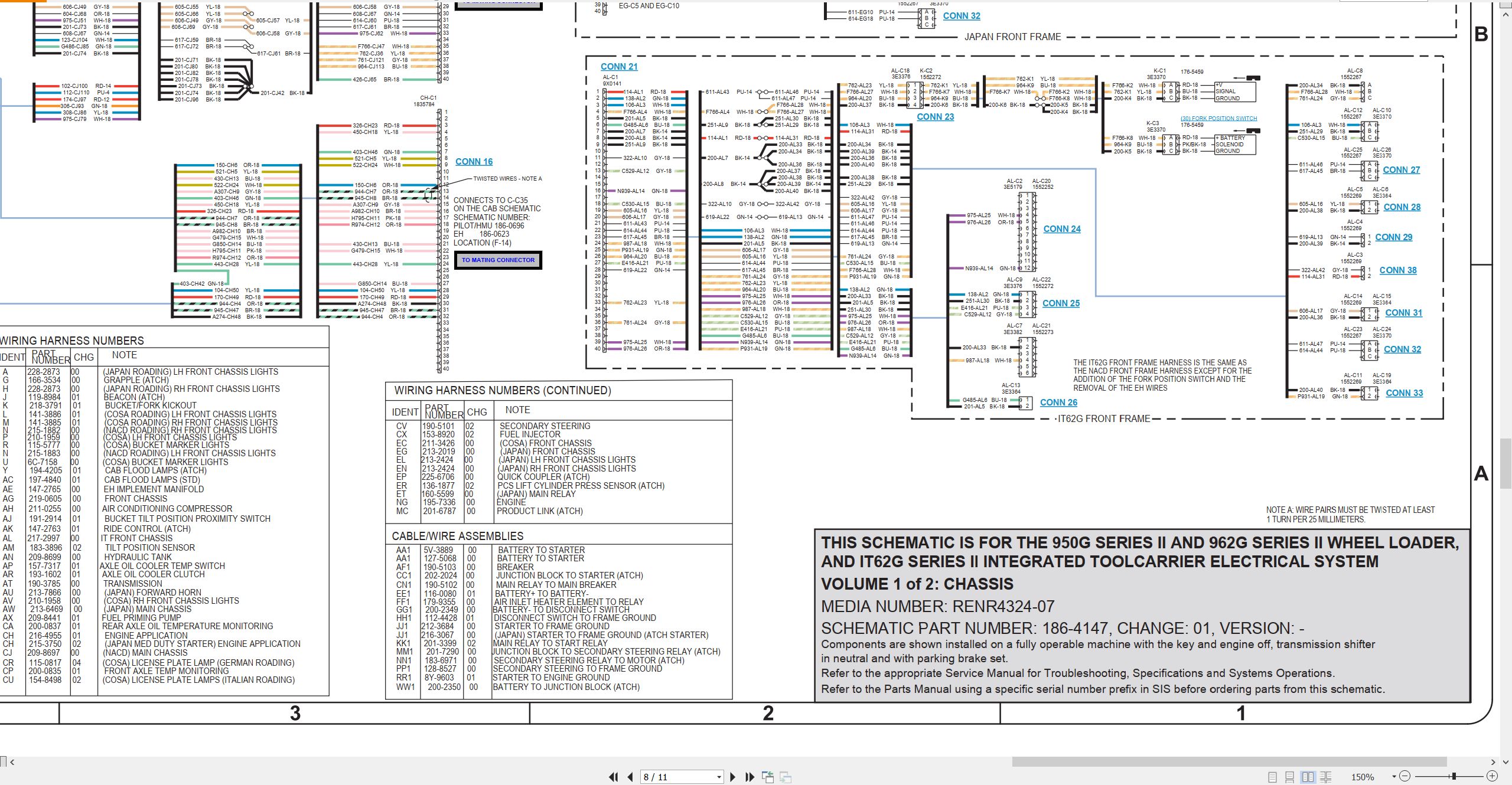 CAT Integrated Toolcarrier IT62G Series II Electrical Hydraulic Schematic (2)