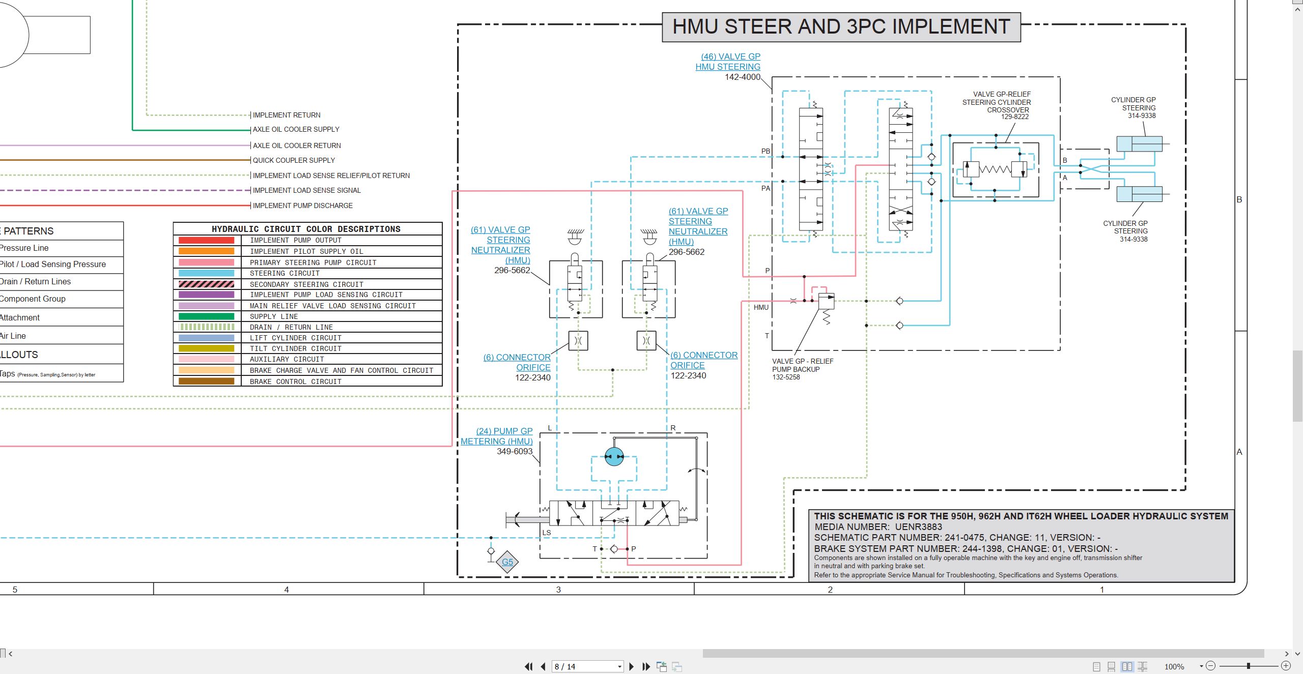 CAT Integrated Toolcarrier IT62H Electrical Hydraulic Schematic (3)
