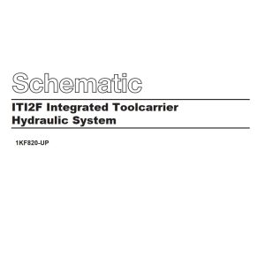 CAT Integrated Toolcarrier ITI2F Hydraulic Schematic SENR5962 00 1993 (1)