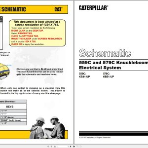 CAT Knuckleboom Loader 559C Electrical Hydraulic Schematic (1)