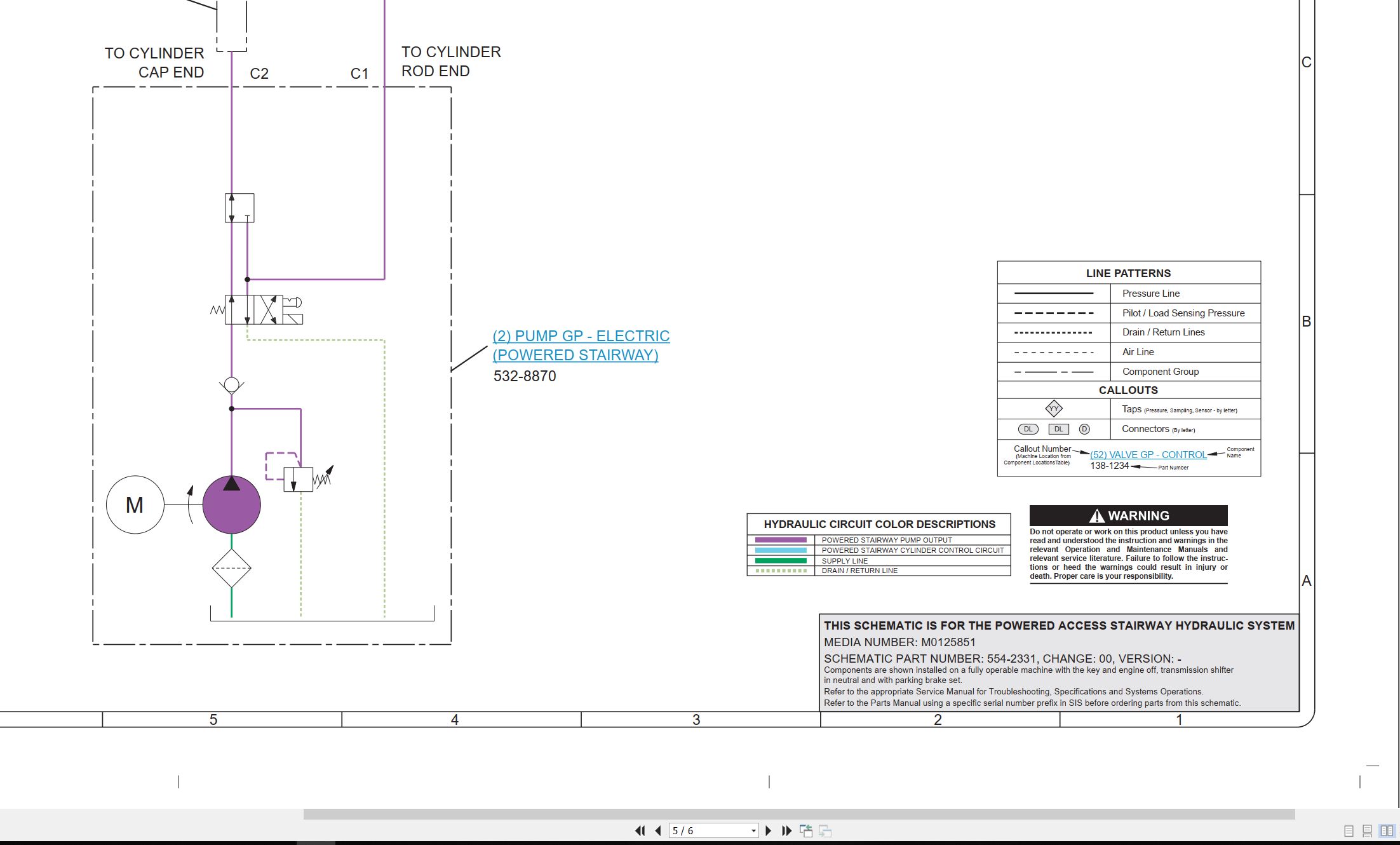 CAT Load Haul Dump Attachments Electrical Hydraulic Schematic (3)