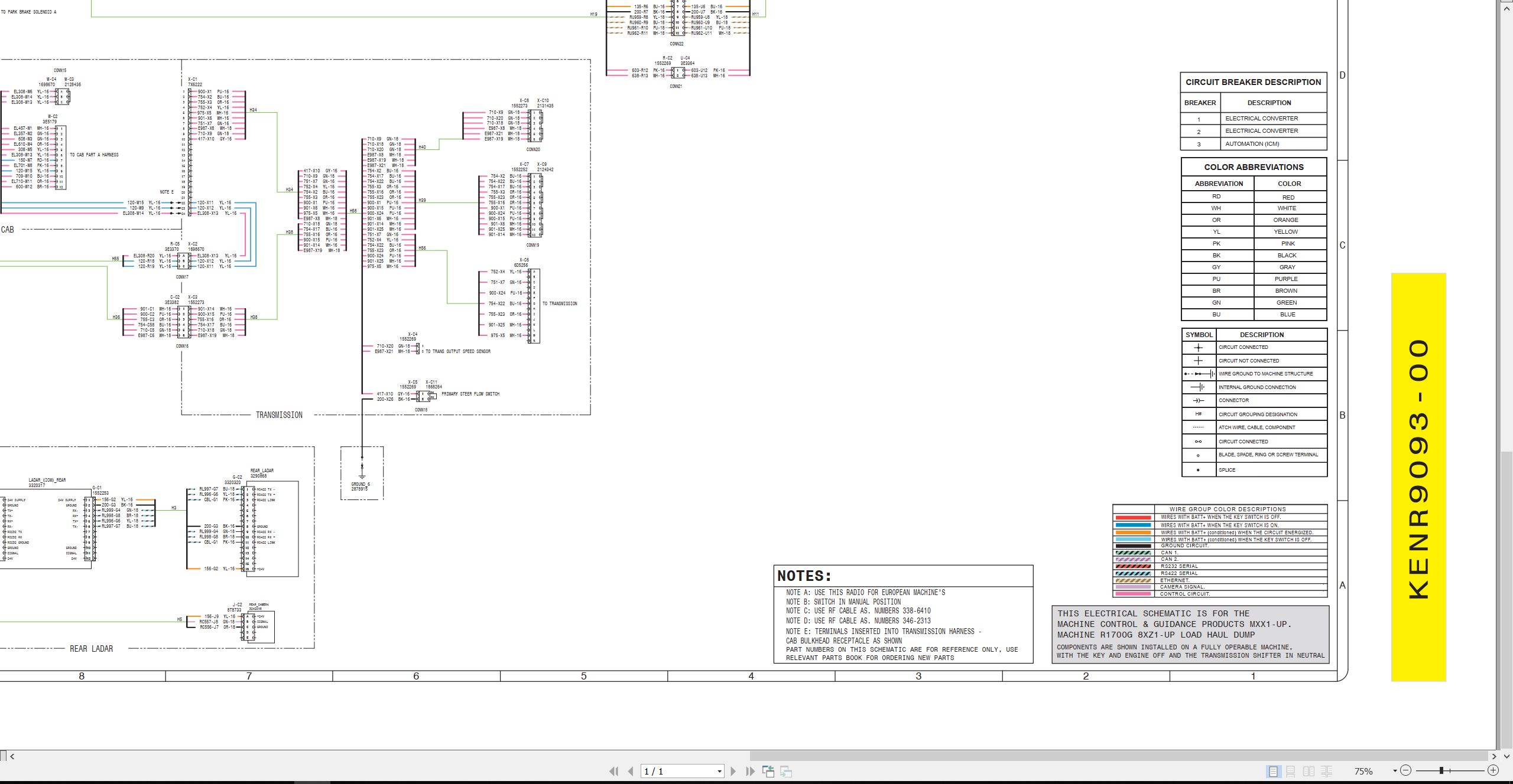 CAT Load Haul Dump MINEGEM Electrical Schematic (1)