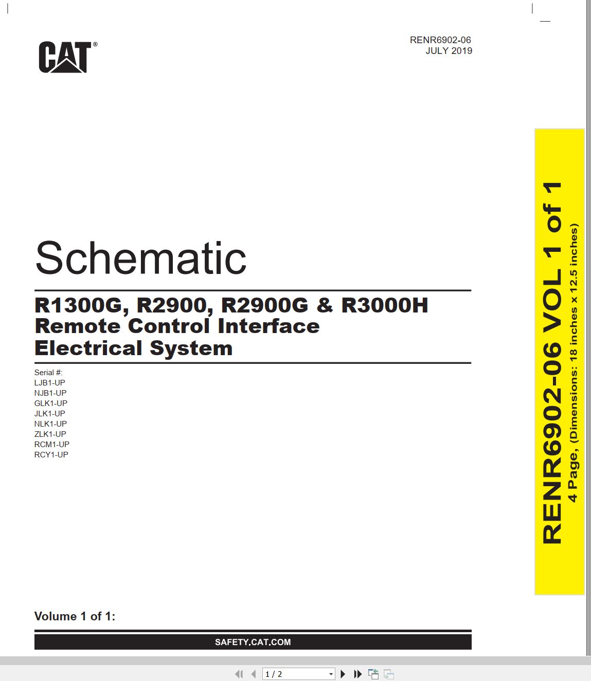 CAT Load Haul Dump R1300G Electrical Schematic (1)