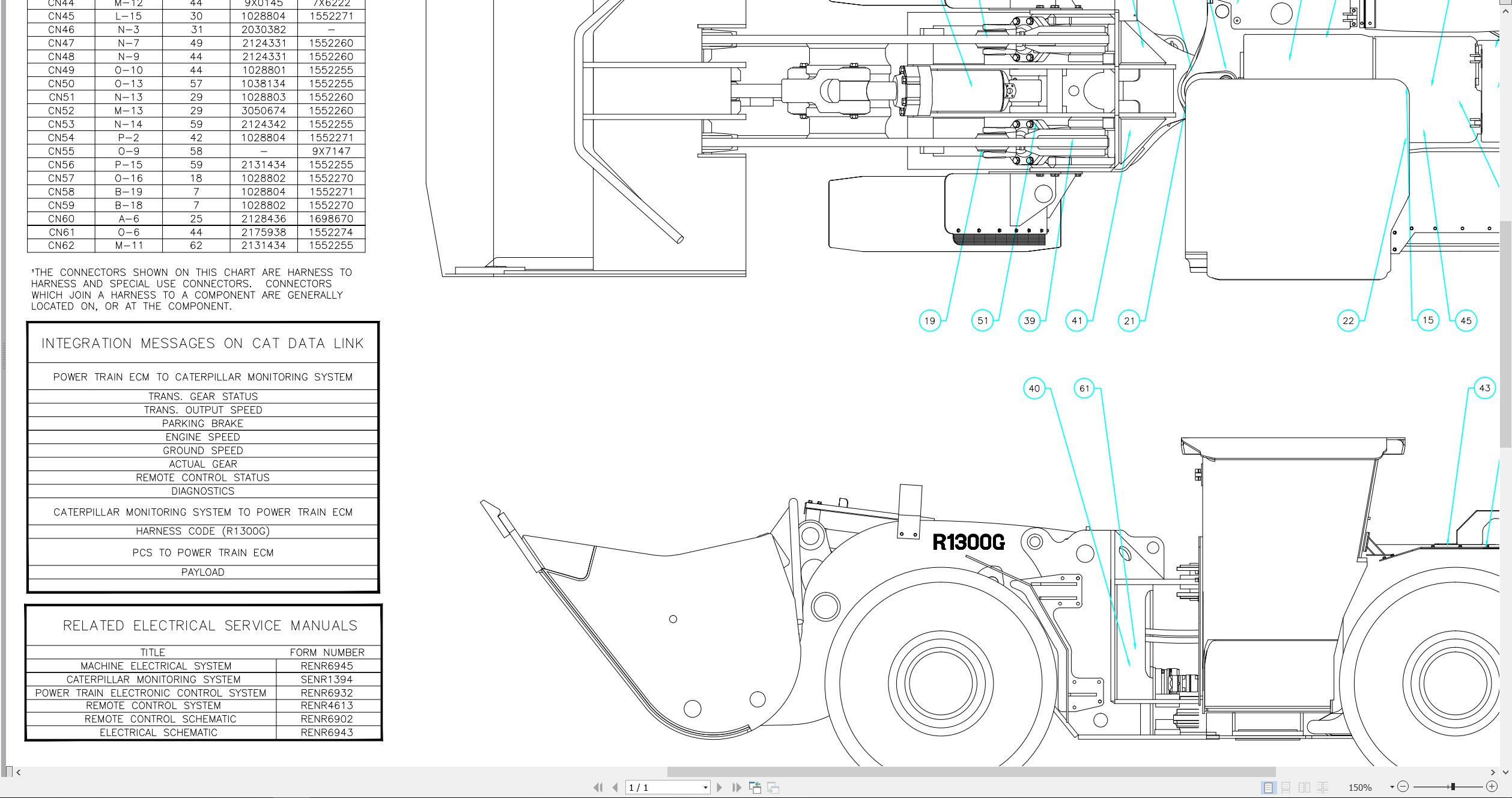 CAT Load Haul Dump R1300G Electrical Schematic (3)