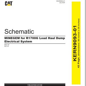 CAT Load Haul Dump R1700G Electrical Hydraulic Schematic (1)