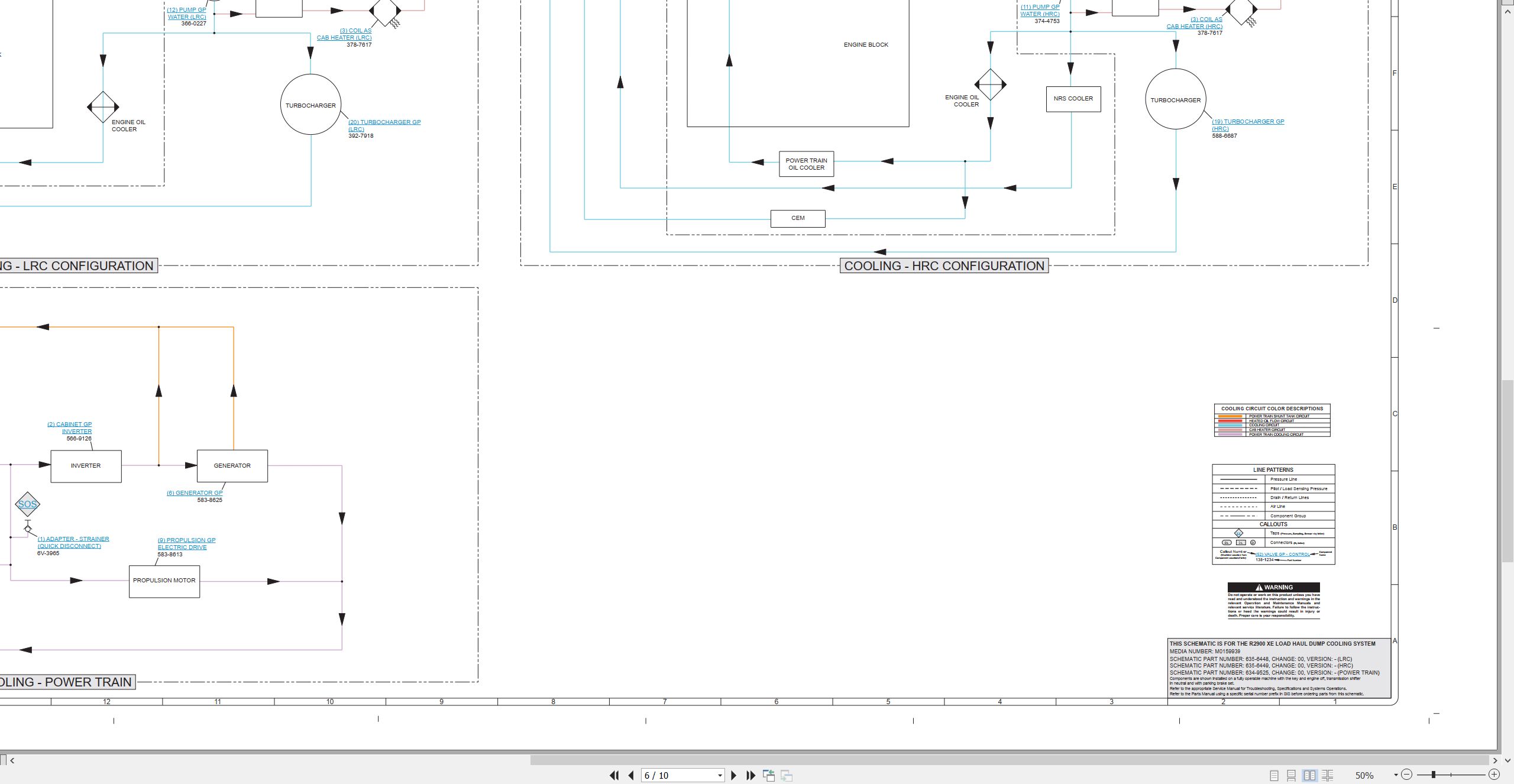 CAT Load Haul Dump R2900 XE Electrical Hydraulic Schematic (4)