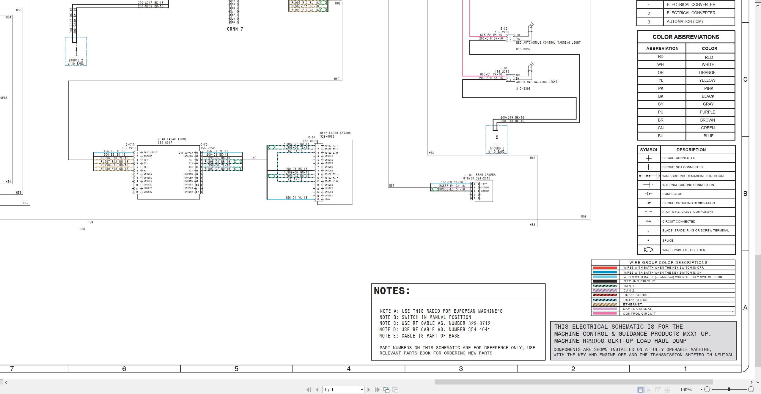 CAT Load Haul Dump R2900G Electrical Hydraulic Schematic (1)