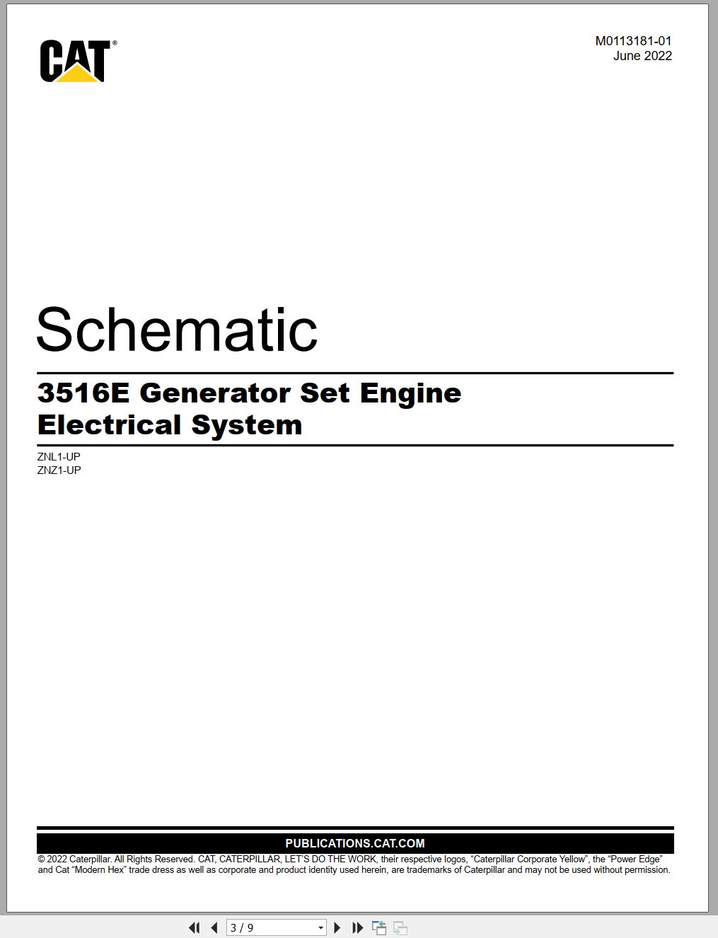CAT Marine Products 3516E Electrical Schematic (1)