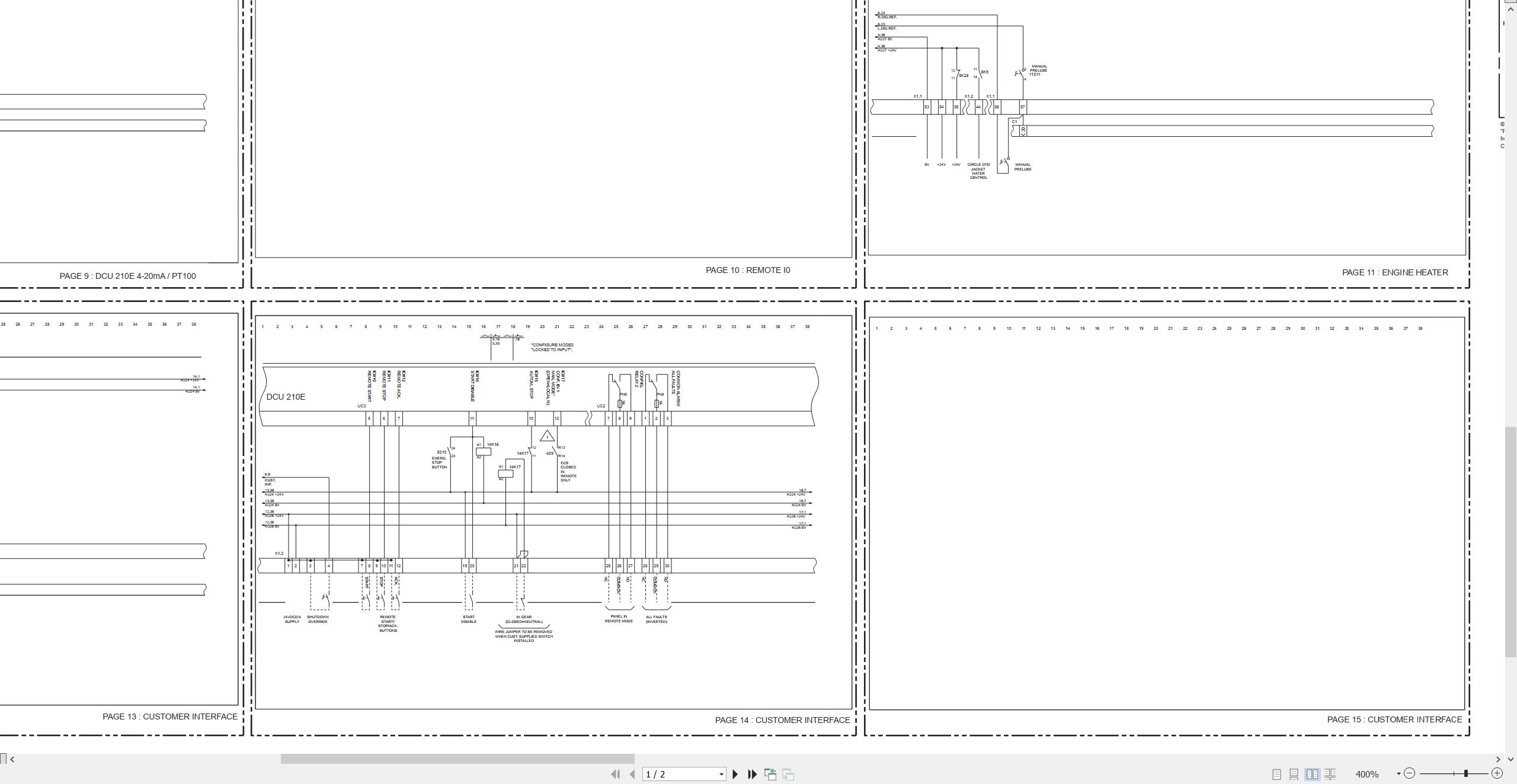 CAT Marine Products 3516E Electrical Schematic (3)