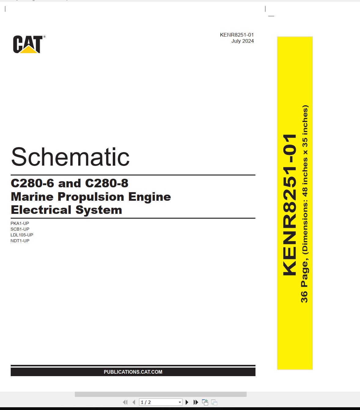 CAT Marine Products C280 8 Electrical Schematic (1)