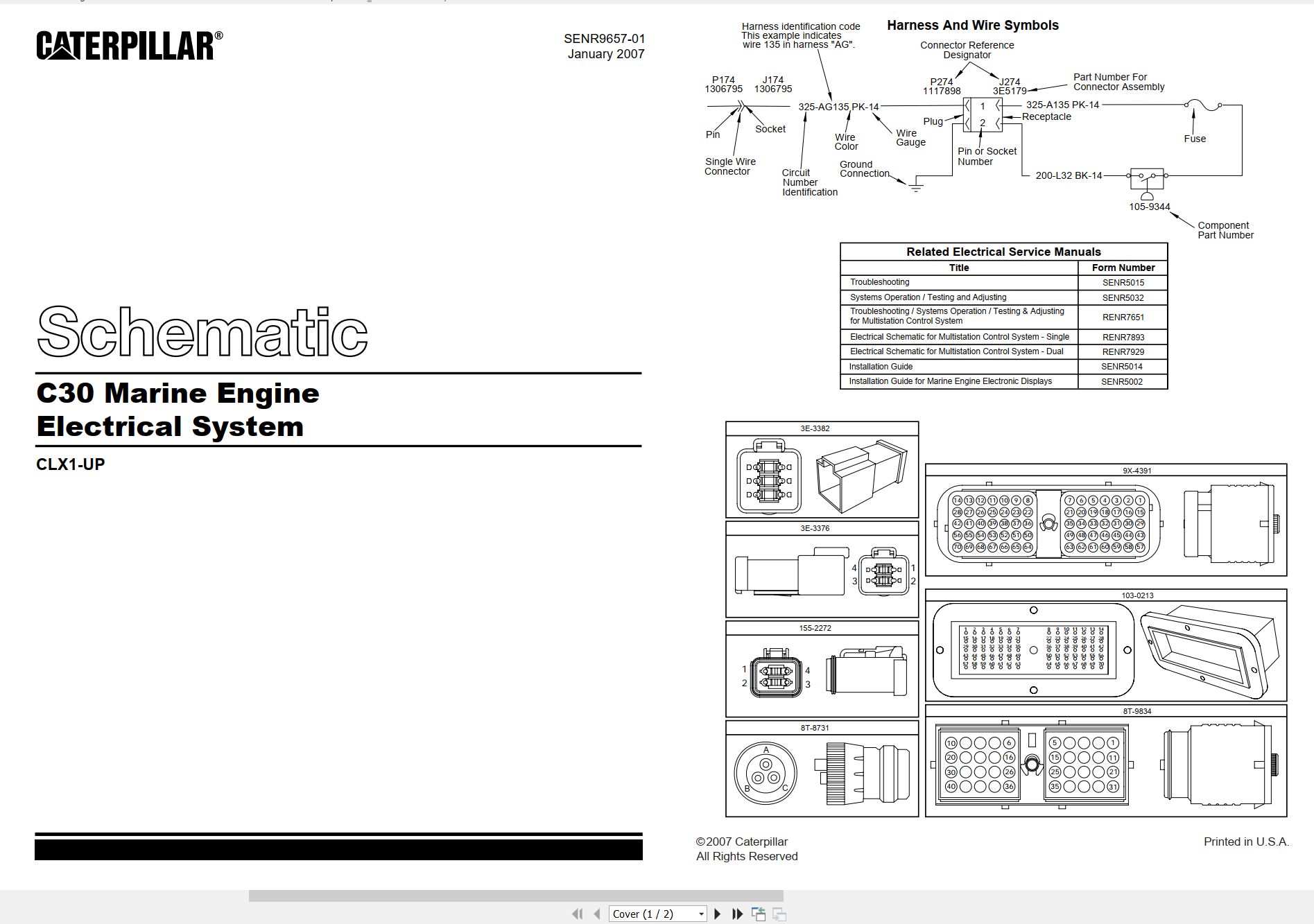 CAT Marine Products C30 Electrical Schematic (1)
