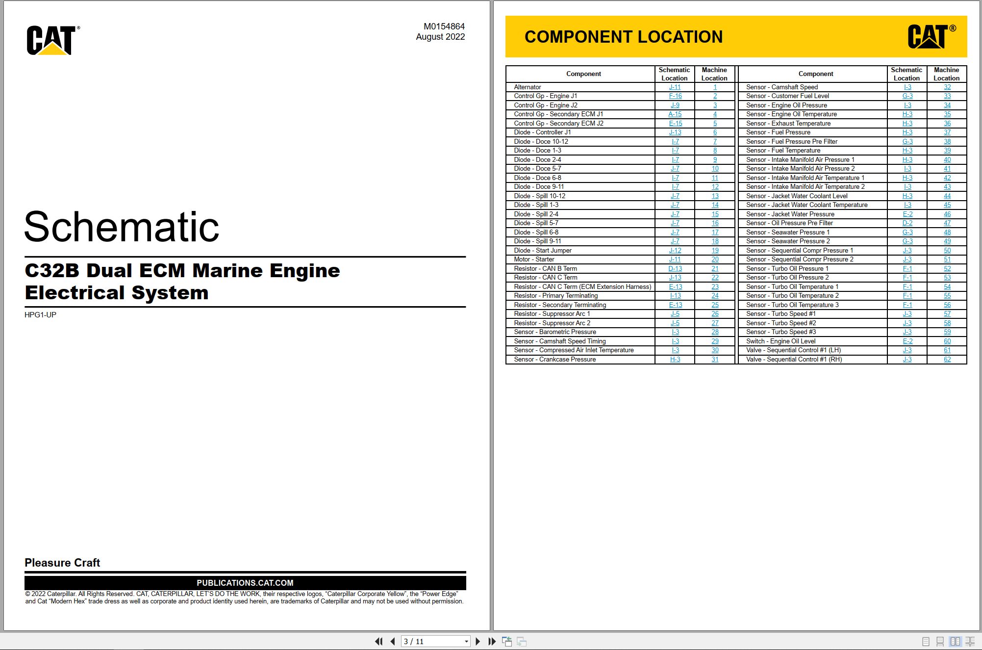 CAT Marine Products C32B Dual ECM Electrical Schematic (1)