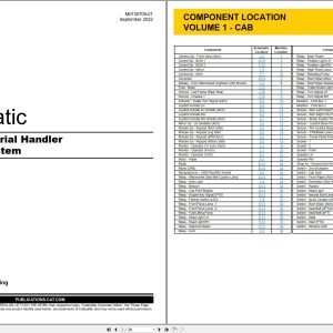 CAT Material Handler MH3022 Electrical Hydraulic Schematic (1)