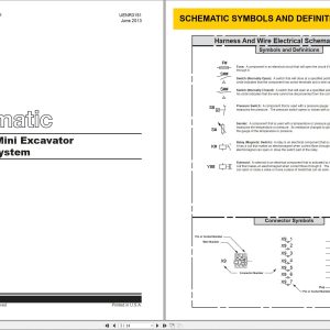 CAT Mini Hydraulic Excavator 301.7D Electrical Hydraulic Schematic (1)