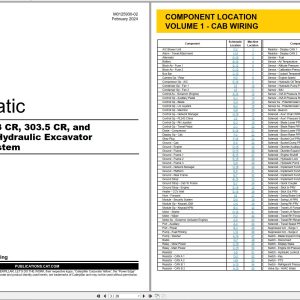 CAT Mini Hydraulic Excavator 302.7 CR Electrical Hydraulic Schematic (1)