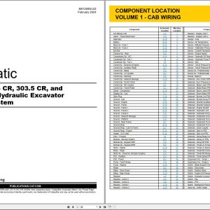 CAT Mini Hydraulic Excavator 303.5 CR Electrical Hydraulic Schematic (1)
