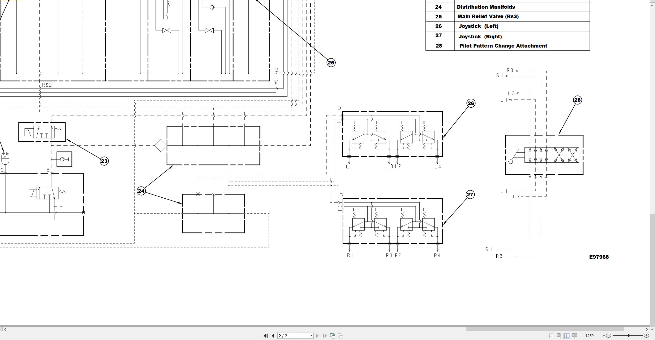 CAT Mini Hydraulic Excavator 303.5 Electrical Hydraulic Schematic (3)