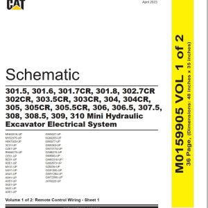 CAT Mini Hydraulic Excavator 303.5CR Electrical Schematic (1)