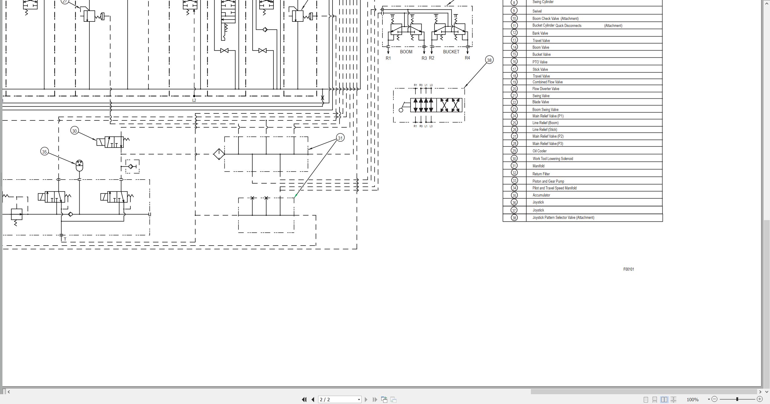 CAT Mini Hydraulic Excavator 304.5 Electrical Hydraulic Schematic (3)