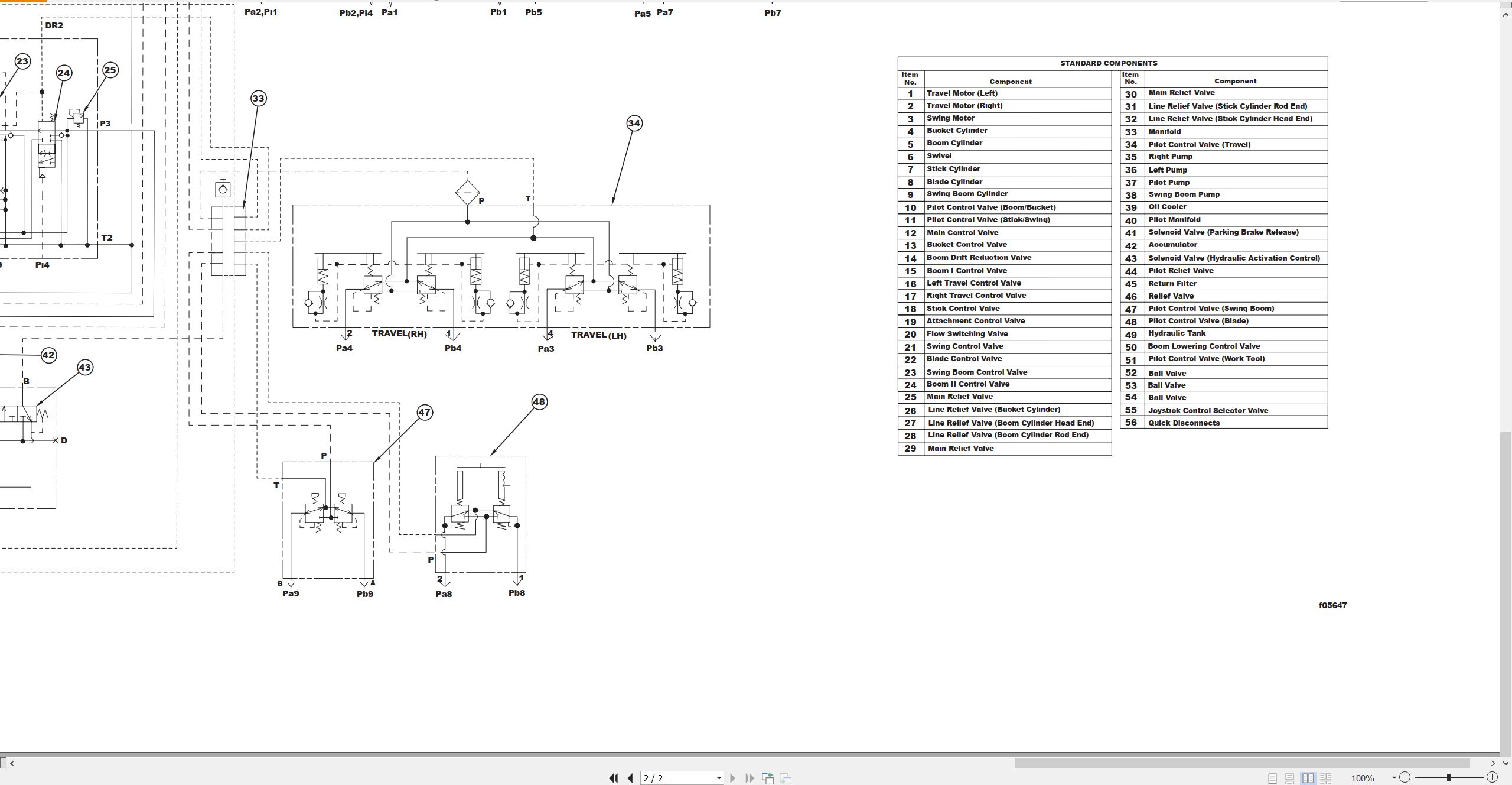 CAT Mini Hydraulic Excavator 304CR Electrical Hydraulic Schematic (3)