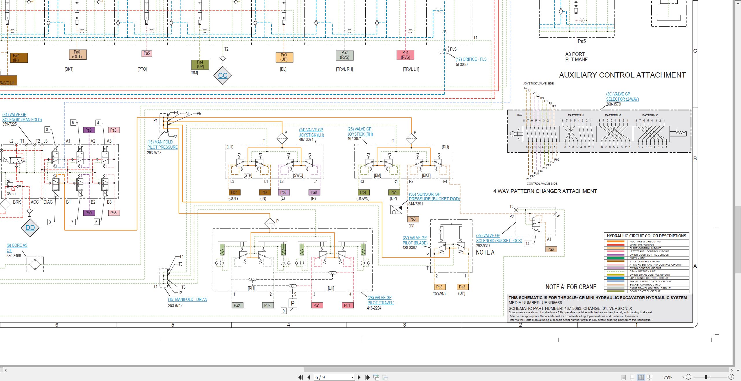 CAT Mini Hydraulic Excavator 304E2 CR Electrical Hydraulic Schematic (3)