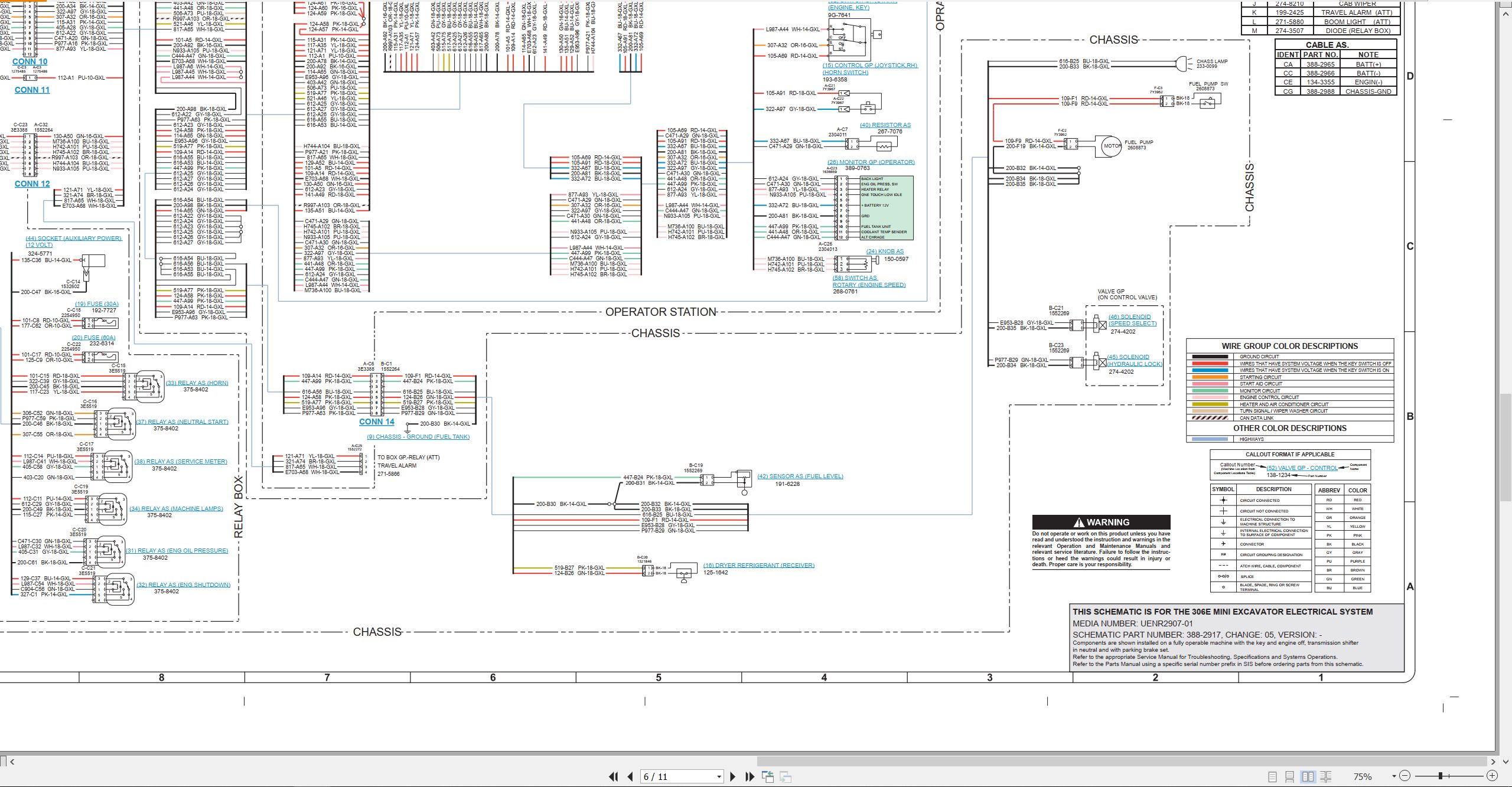 CAT Mini Hydraulic Excavator 306E Electrical Hydraulic Schematic (2)