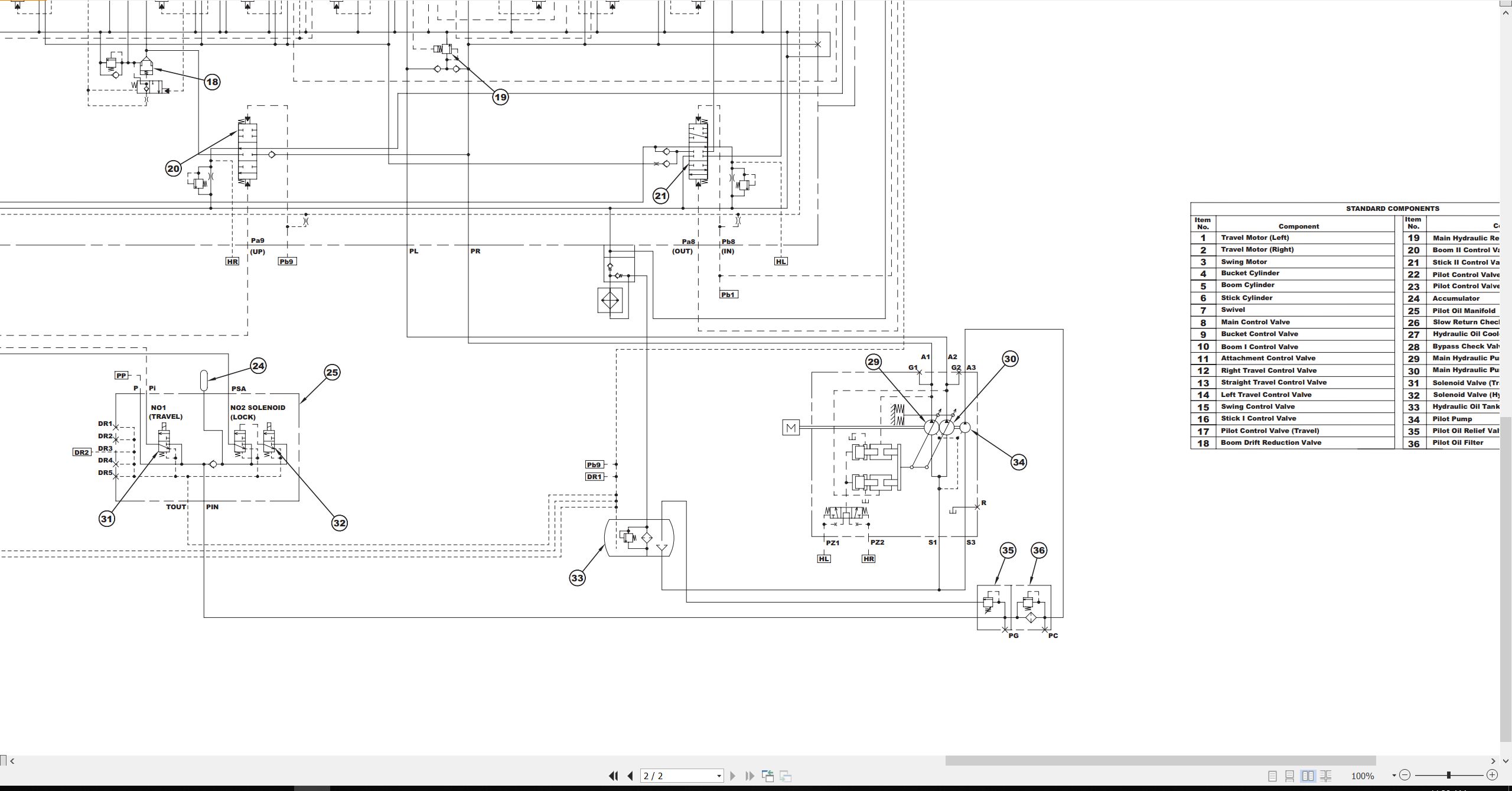 CAT Mini Hydraulic Excavator 308C Hydraulic Schematic (2)